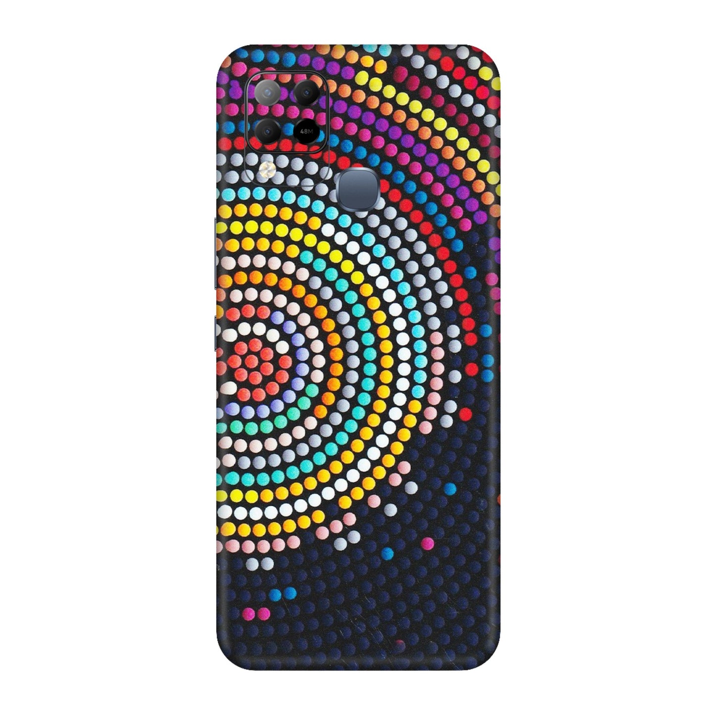 INFINIX Phone Skins (All Models) - Rainbow Dot Mandala - Matte Finish (M-97) Infinix Hot 10S