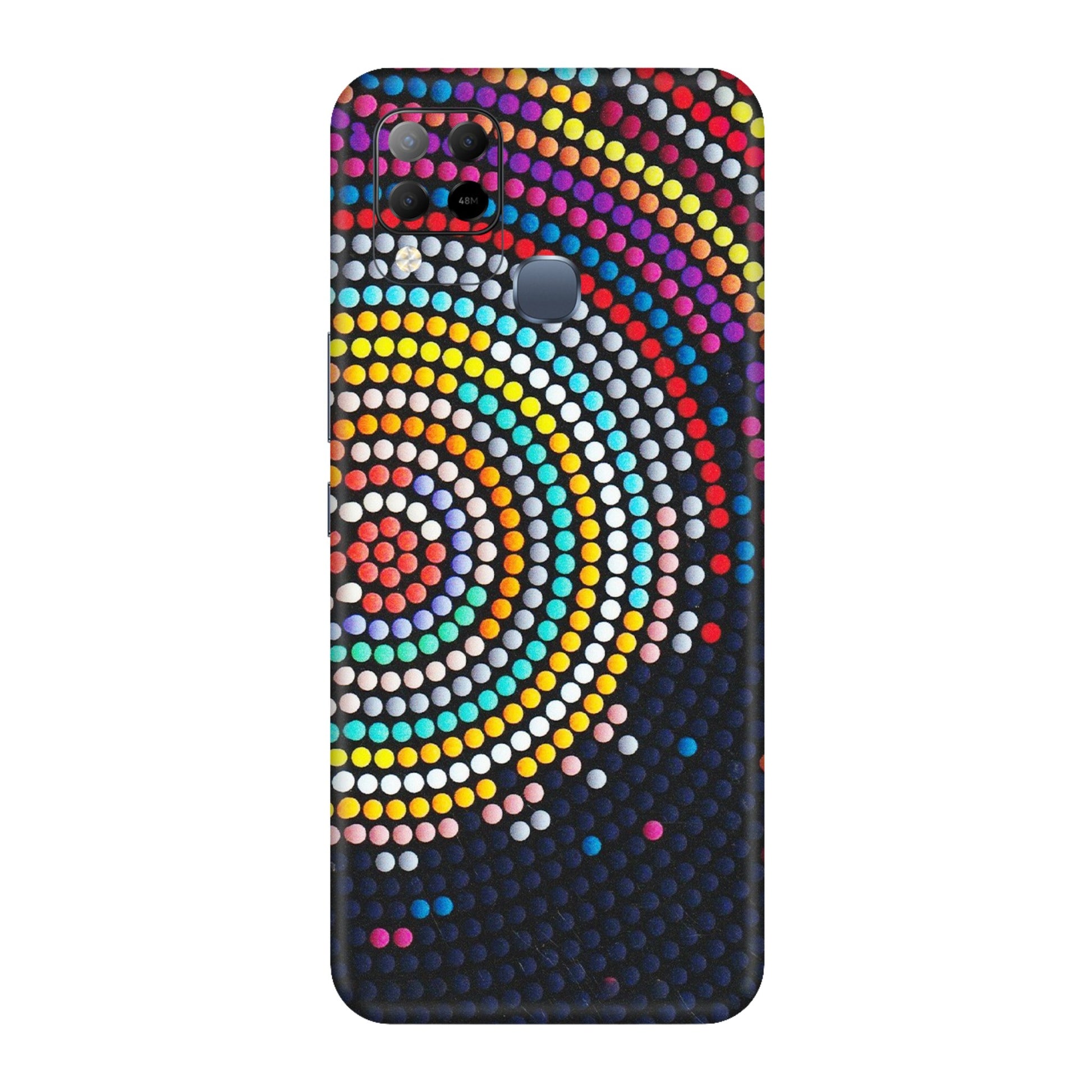 INFINIX Phone Skins (All Models) - Rainbow Dot Mandala - Matte Finish (M-97) Infinix Hot 10S