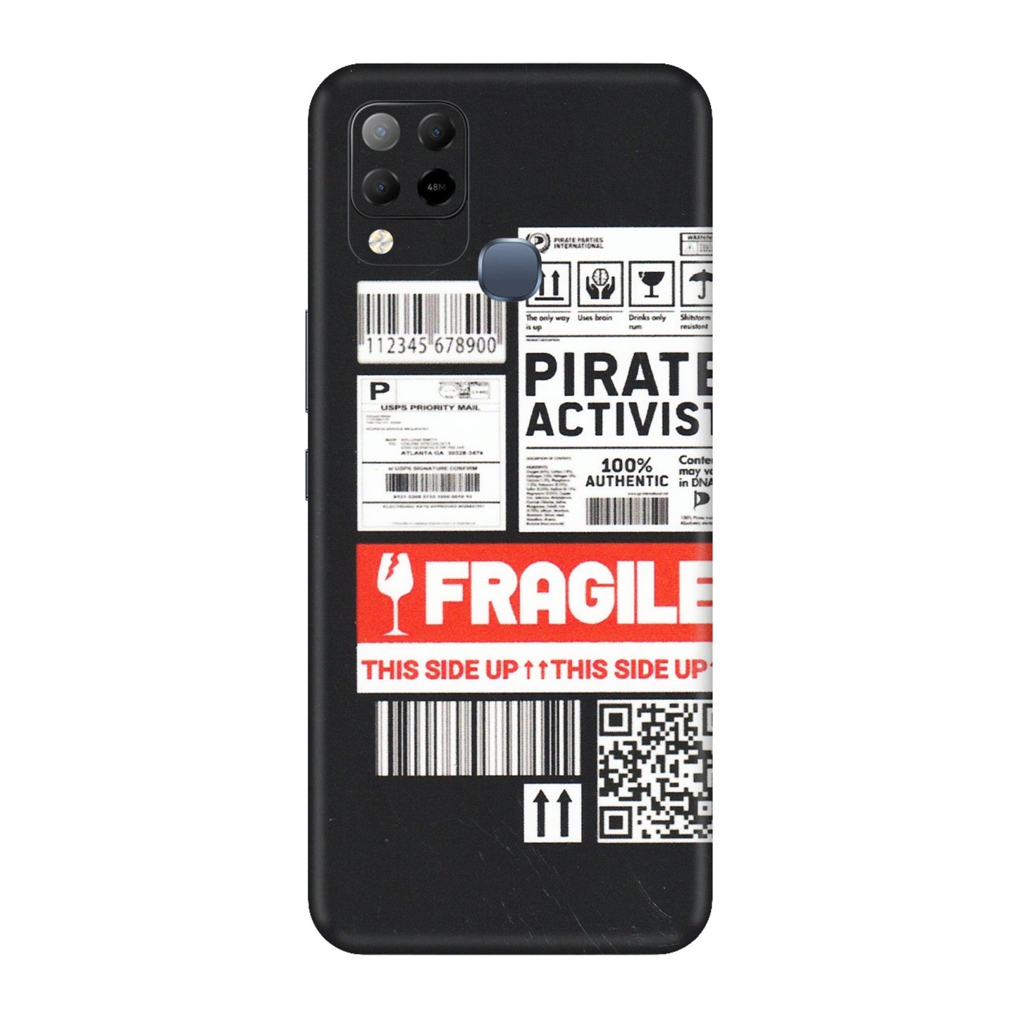 INFINIX Phone Skins (All Models) - Handle With Care - Matte Finish (M-99) Infinix Hot 10S