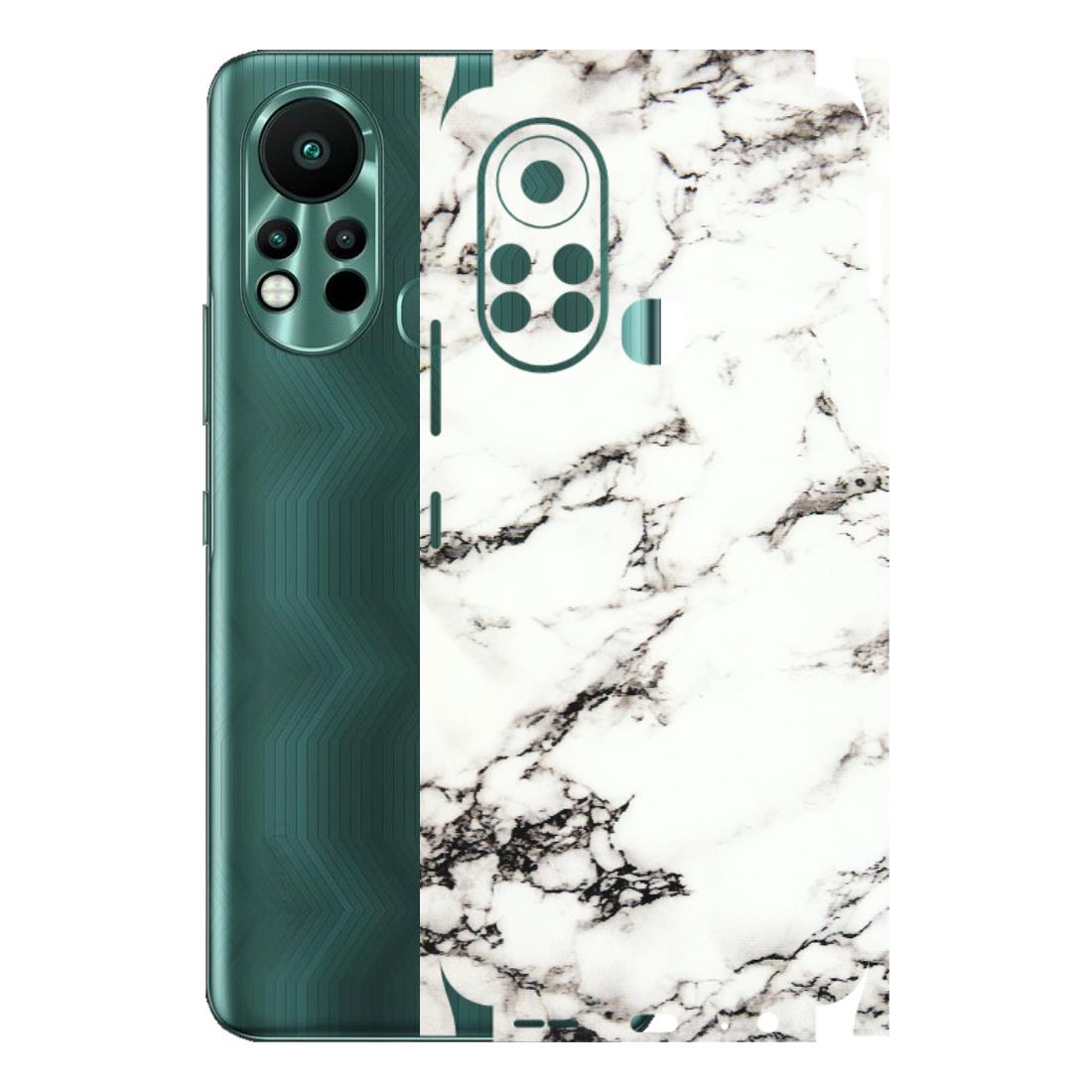 INFINIX Phone Skins (All Models) - Black and White Marble Texture - 3D Embossed Finish (L-124) Infinix Hot 11S