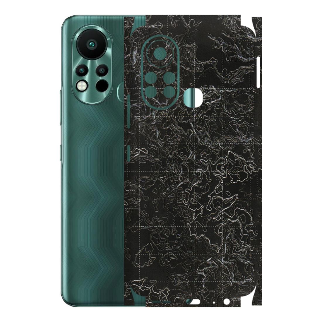 INFINIX Phone Skins (All Models) - Black map Texture - 3D Embossed Finish (L-201) Infinix Hot 11S