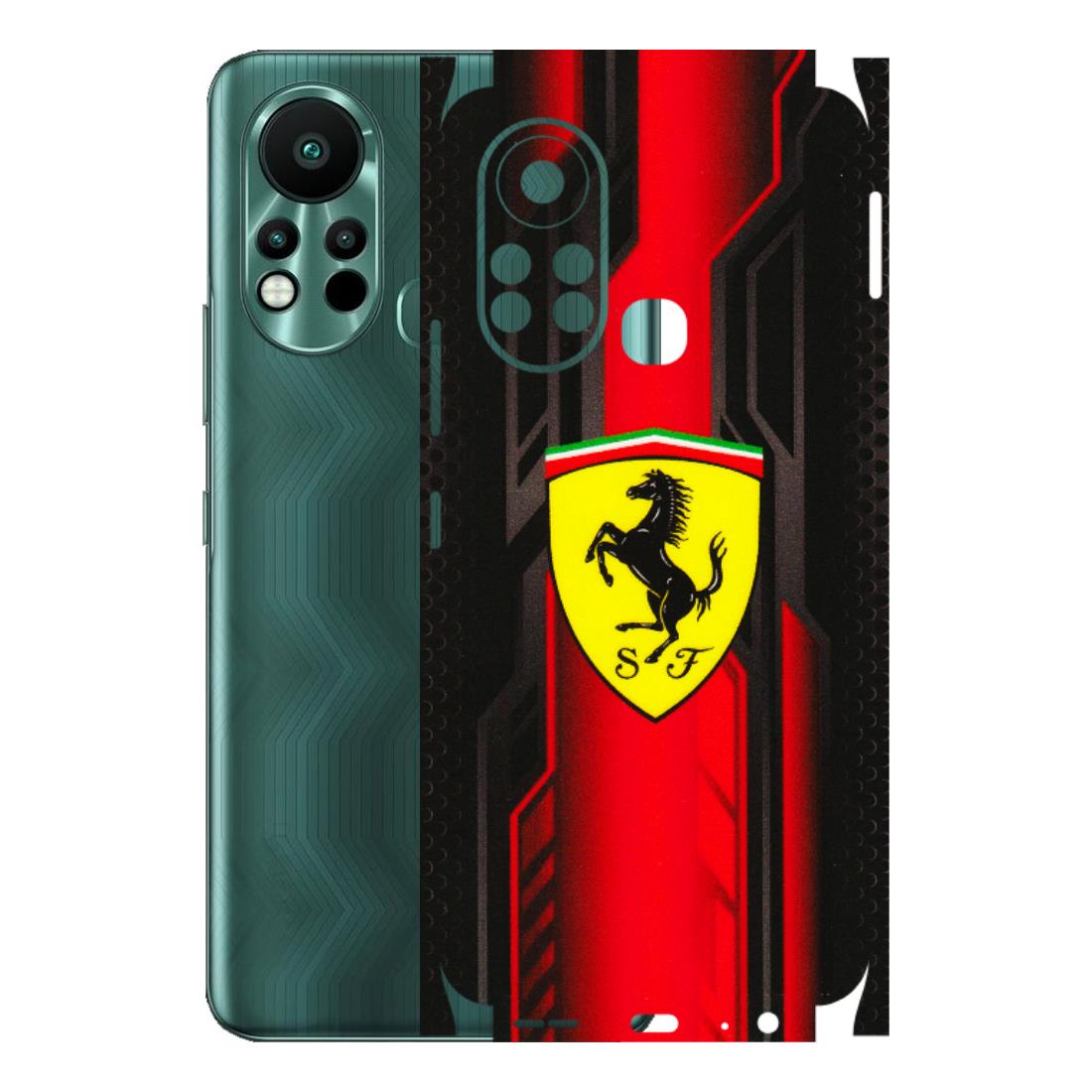 INFINIX Phone Skins (All Models) - Black Ferrari Logo - 3D Embossed Finish (L-253) Infinix Hot 11S