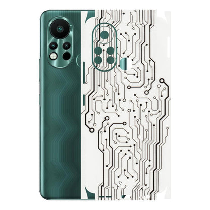 INFINIX Phone Skins (All Models) - Tech Circuits - Transparent Finish (T-03) Infinix Hot 11S