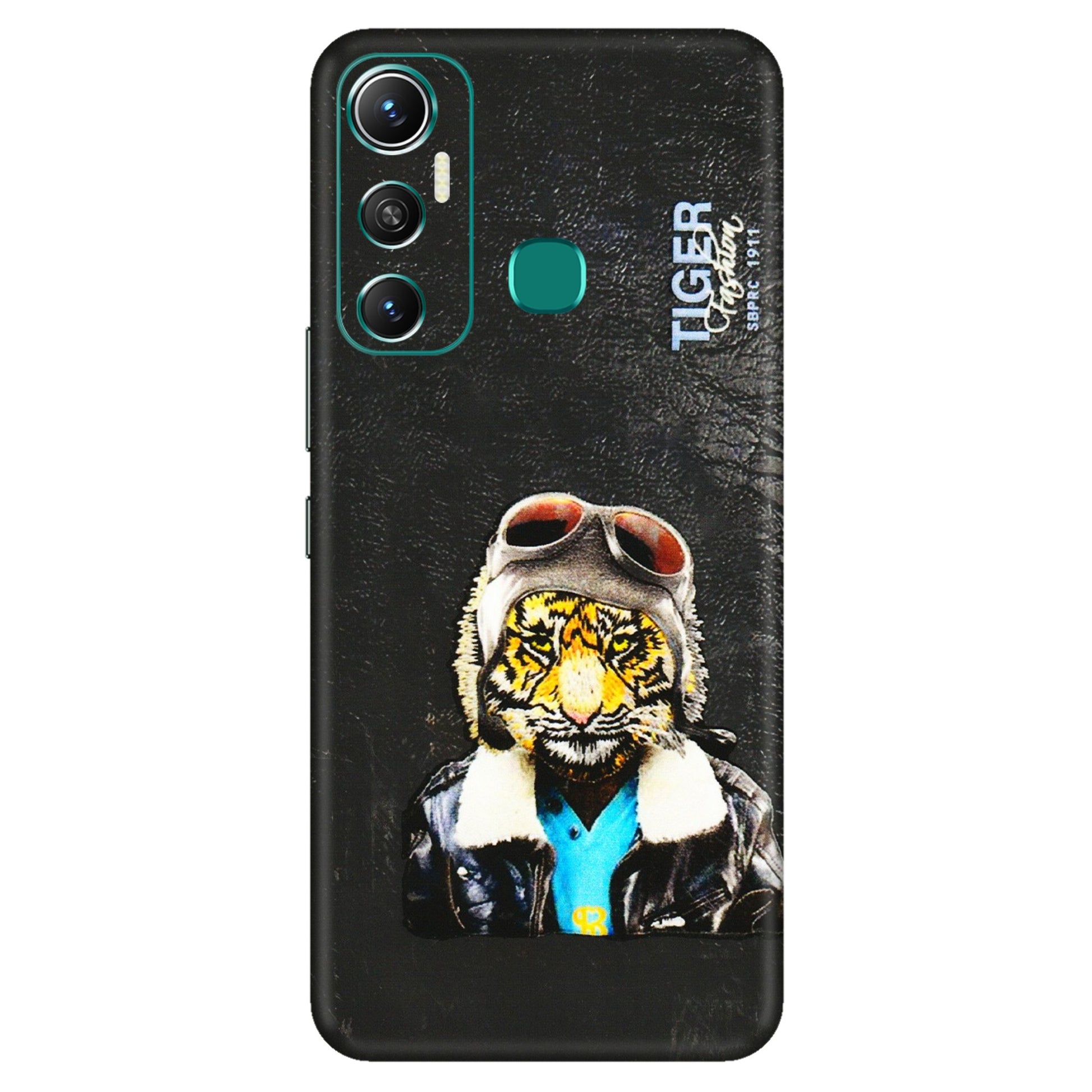 INFINIX Phone Skins (All Models) - Rider Tiger - 3D Embossed Finish (L-113) Infinix Hot 11
