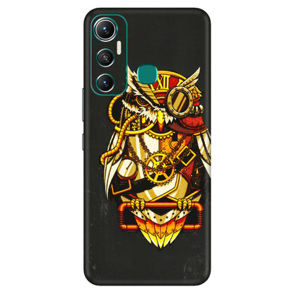 INFINIX Phone Skins (All Models) - Classy Smart Owl - 3D Embossed Finish (L-144) Infinix Hot 11