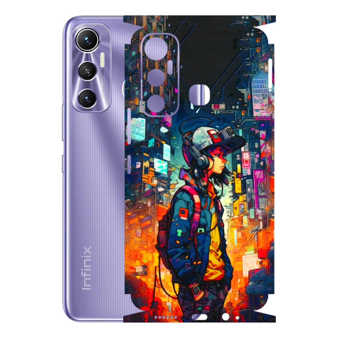 INFINIX Phone Skins (All Models) - Street Anime Guy - 3D Embossed Finish (L-158) Infinix Hot 11
