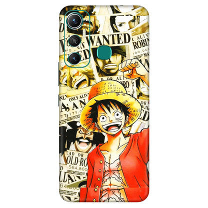 INFINIX Phone Skins (All Models) - Luffy Anime - 3D Embossed Finish (L-177) Infinix Hot 11