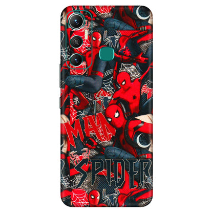 INFINIX Phone Skins (All Models) - SpiderMan Cool - 3D Embossed Finish (L-188) Infinix Hot 11