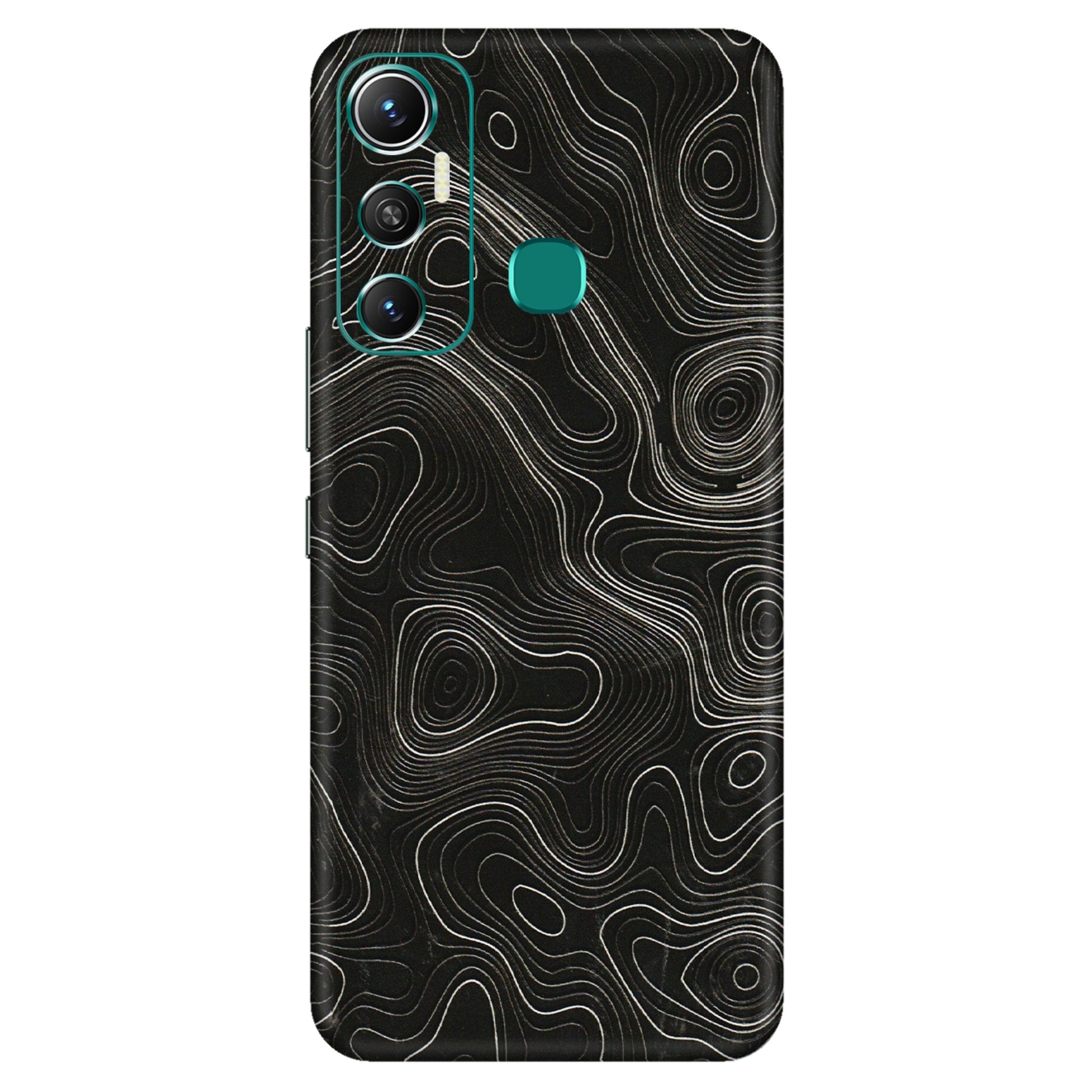 INFINIX Phone Skins (All Models) - Black Swirl - 3D Embossed Finish (L-196) Infinix Hot 11