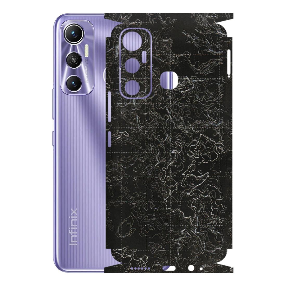 INFINIX Phone Skins (All Models) - Black map Texture - 3D Embossed Finish (L-201) Infinix Hot 11
