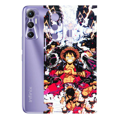 INFINIX Phone Skins (All Models) - Luffy Anime Character - 3D Embossed Finish (L-203) Infinix Hot 11