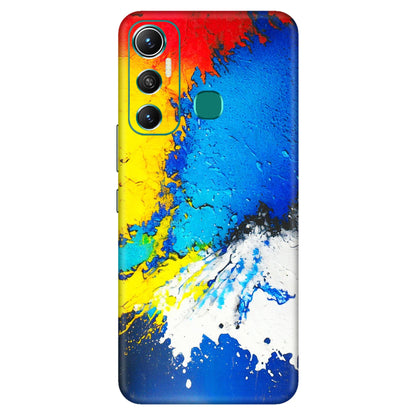 INFINIX Phone Skins (All Models) - Acrylic Paint Spill - 3D Embossed Finish (L-229) Infinix Hot 11