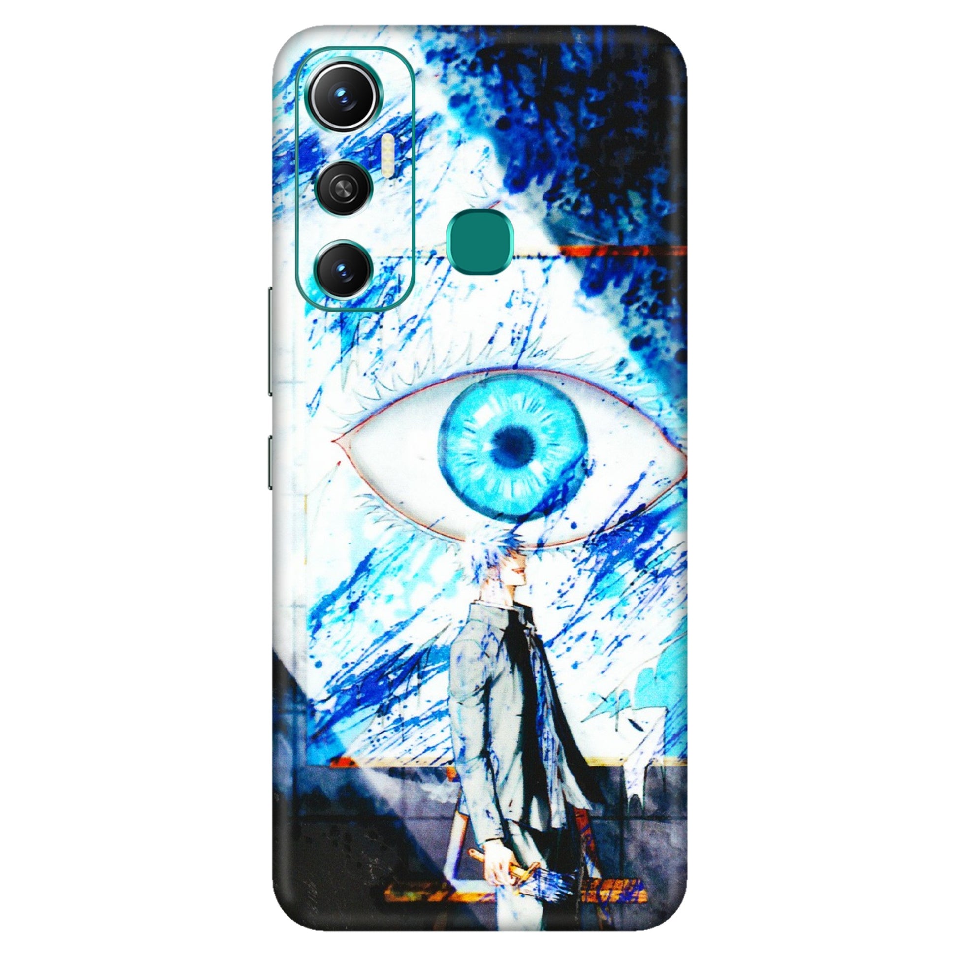 INFINIX Phone Skins (All Models) - Gojo Satoru evil eye - 3D Embossed Finish (L-239) Infinix Hot 11