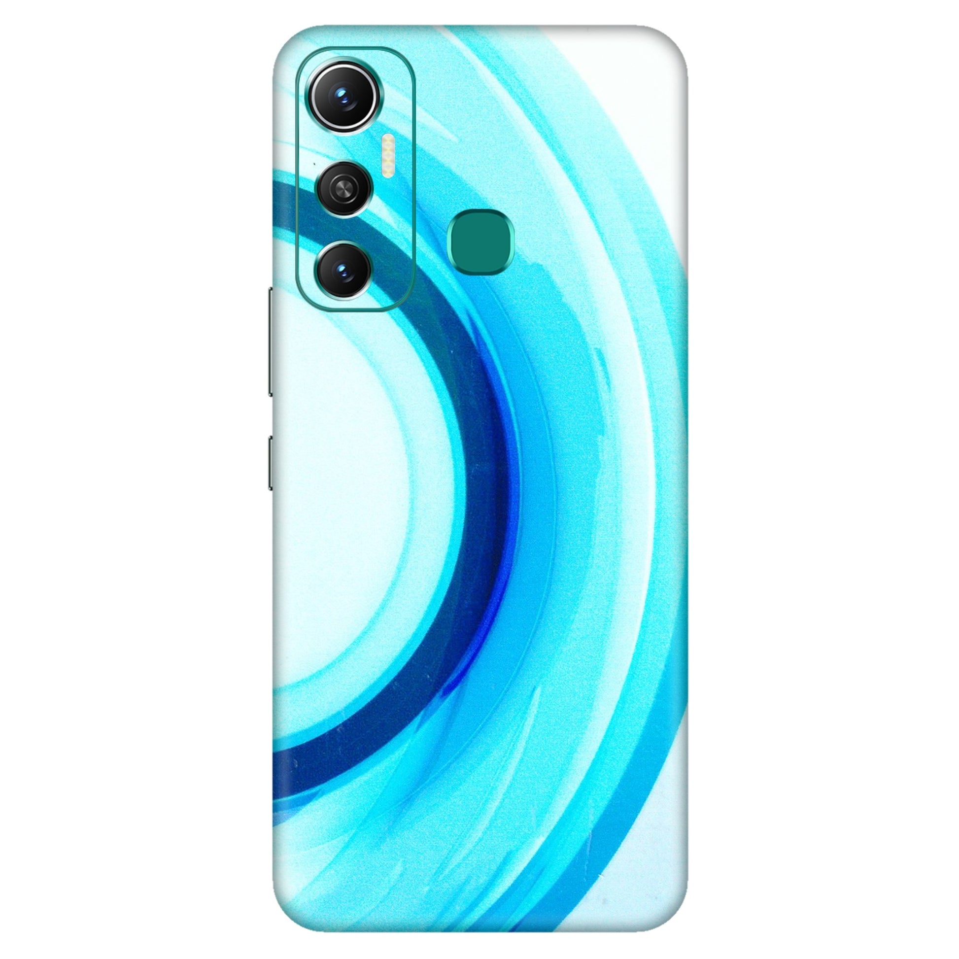 INFINIX Phone Skins (All Models) - The Blue Curve - 3D Embossed Finish (L-244) Infinix Hot 11