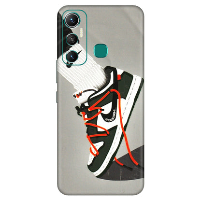 INFINIX Phone Skins (All Models) - New Grey Sneaker - 3D Embossed Finish (L-261) Infinix Hot 11