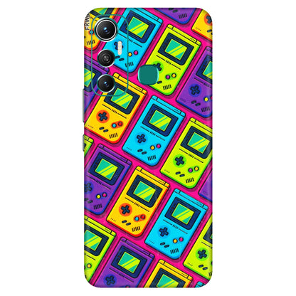 INFINIX Phone Skins (All Models) - Gameboy Colourful - 3D Embossed Finish (L-266) Infinix Hot 11