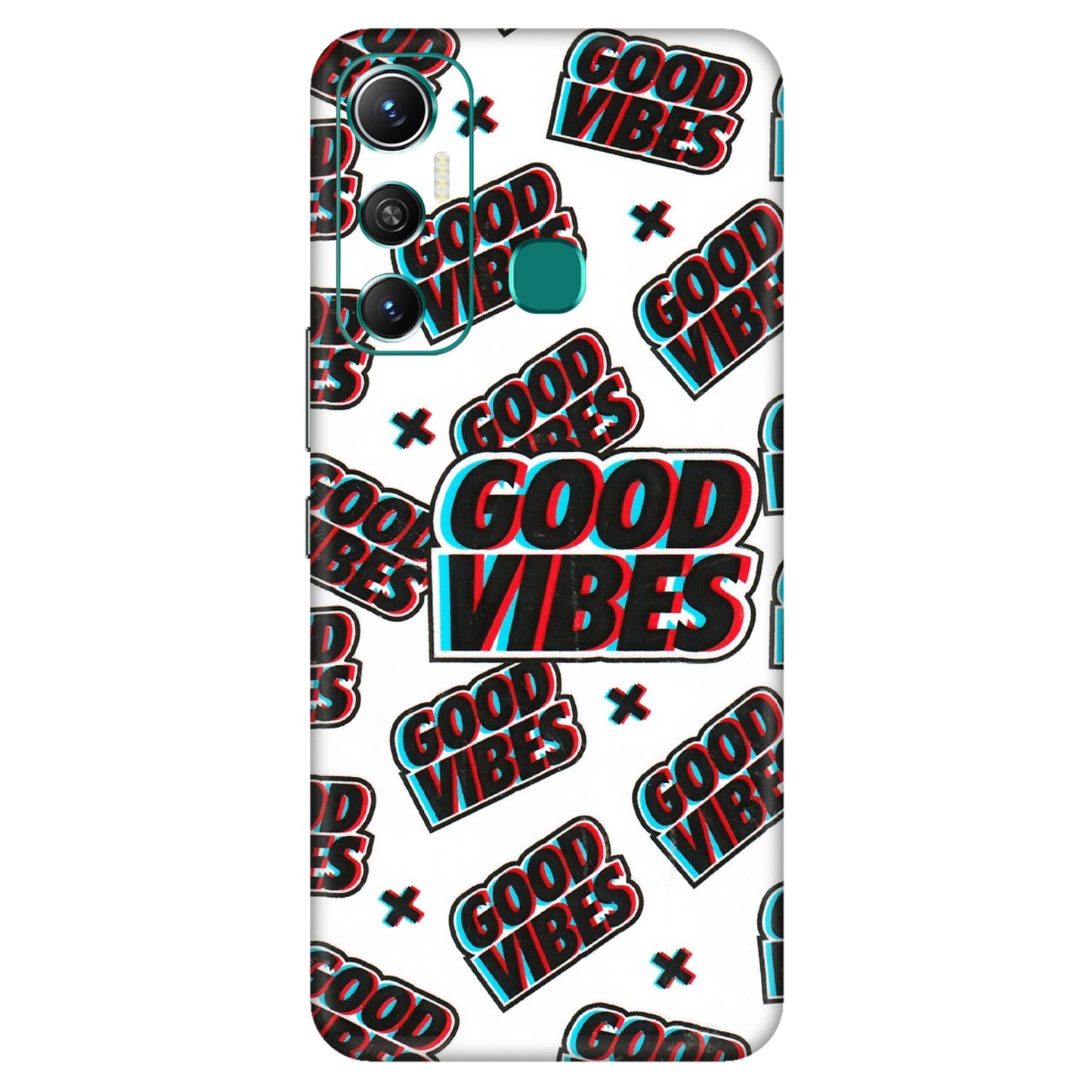INFINIX Phone Skins (All Models) - Good Vibes - 3D Embossed Finish (L-282) Infinix Hot 11