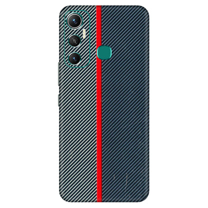INFINIX Phone Skins (All Models) - Blue Sober Lines - 3D Embossed Finish (L-305) Infinix Hot 11