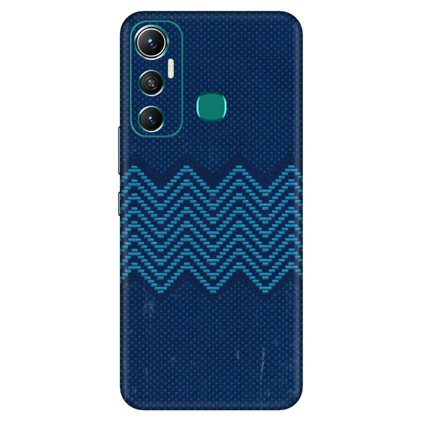 INFINIX Phone Skins (All Models) - Blue Sober Waves - 3D Embossed Finish (L-306) Infinix Hot 11