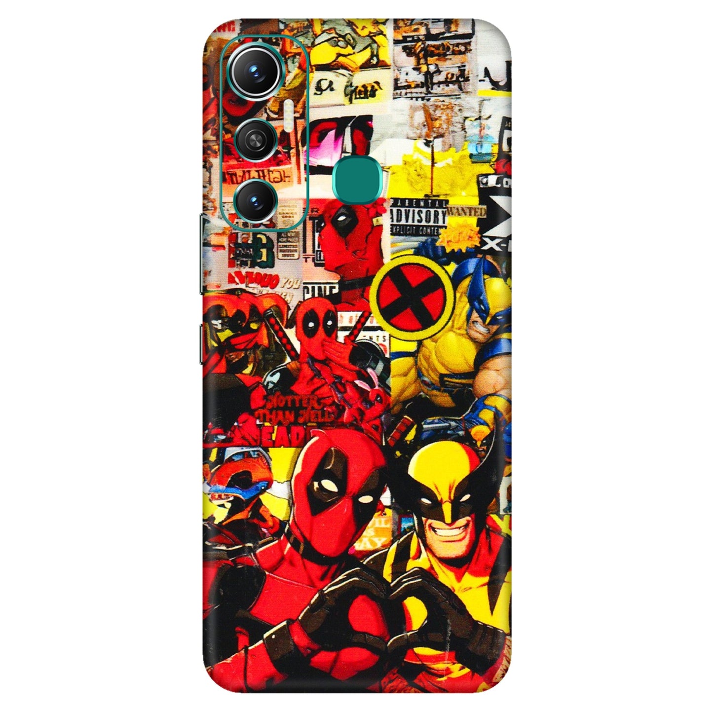 INFINIX Phone Skins (All Models) - Spidy Wolverine - 3D Embossed Finish (L-310) Infinix Hot 11