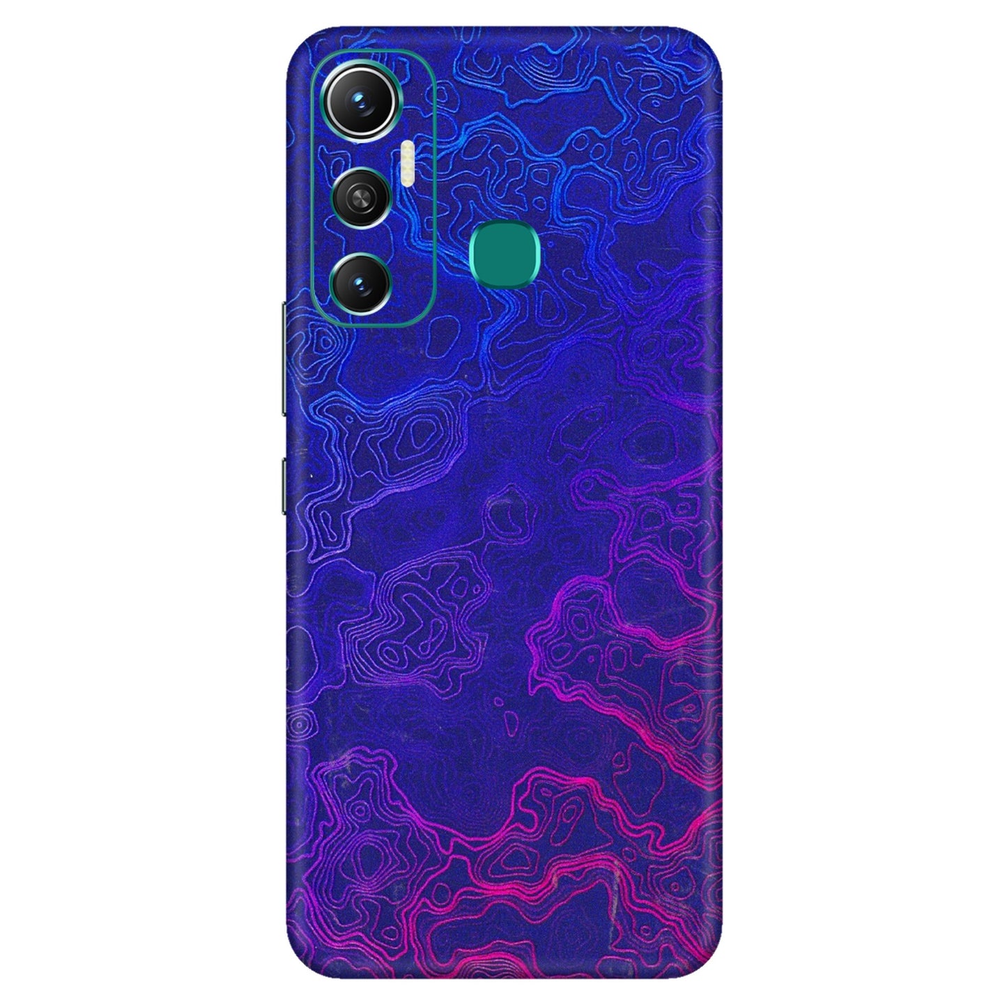 INFINIX Phone Skins (All Models) - Purple Ripples Swirl - 3D Embossed Finish (L-314) Infinix Hot 11