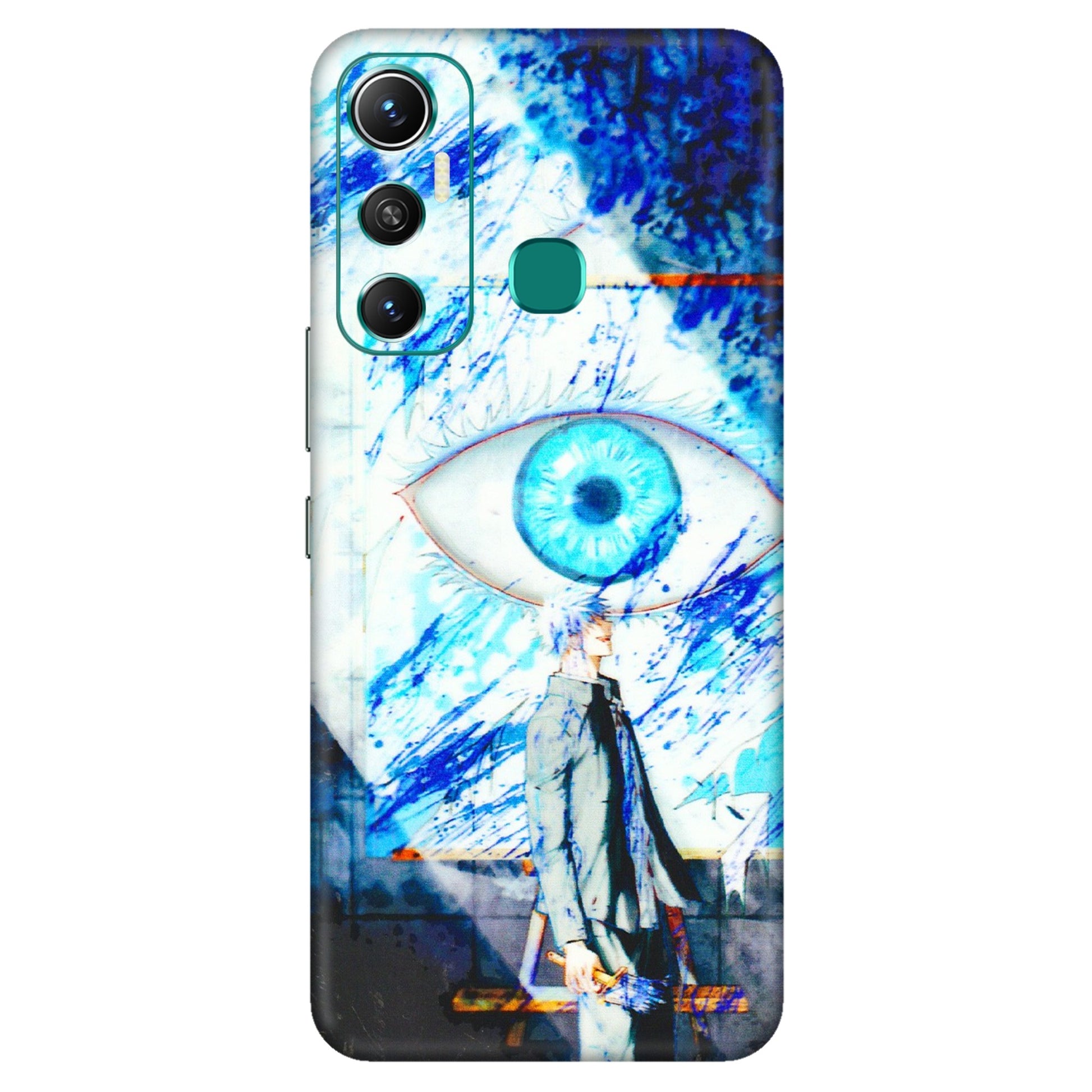 INFINIX Phone Skins (All Models) - Anime Sea Blue Eye - 3D Embossed Finish (L-318) Infinix Hot 11