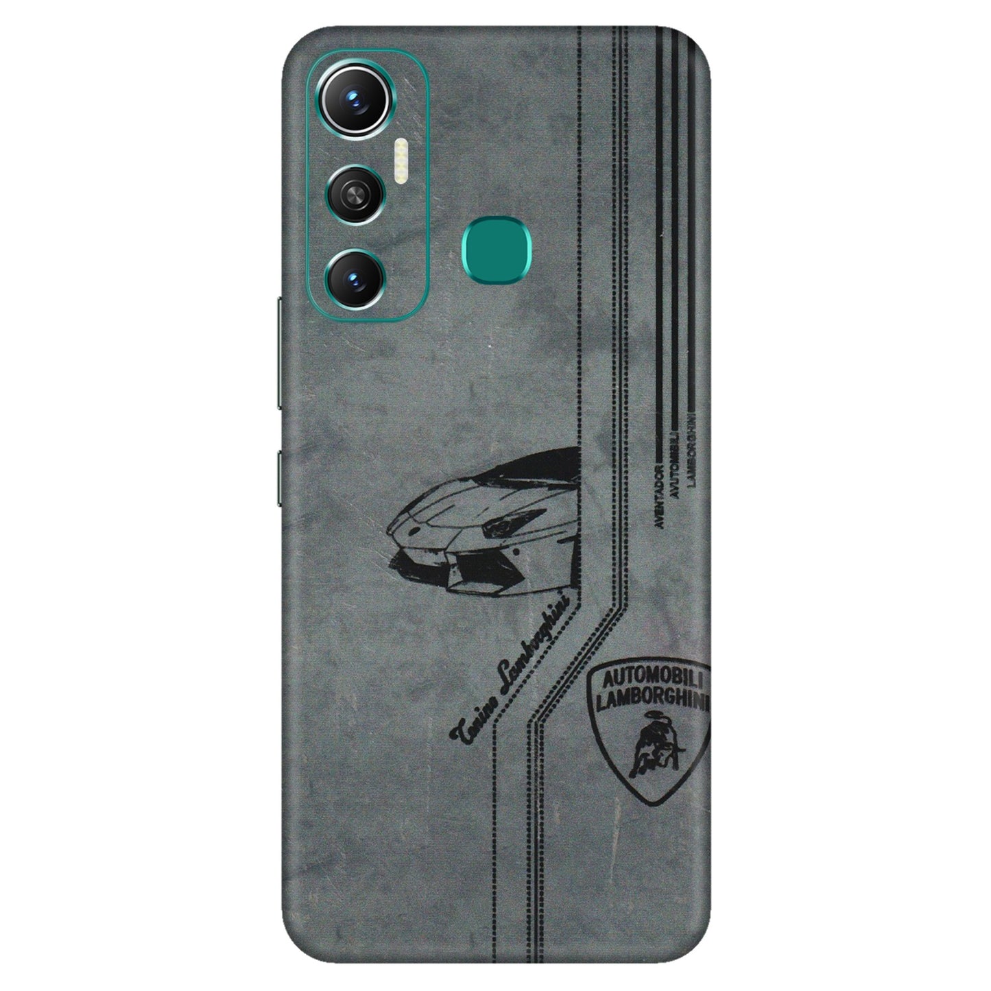 INFINIX Phone Skins (All Models) - New Lamborgini Aventador - 3D Embossed Finish (L-321) Infinix Hot 11