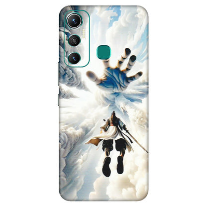 INFINIX Phone Skins (All Models) - Big Hand With Monkey King - 3D Embossed Finish (L-323) Infinix Hot 11
