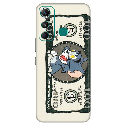 INFINIX Phone Skins (All Models) - Tom Hundred Dollar - 3D Embossed Finish (L-324) Infinix Hot 11