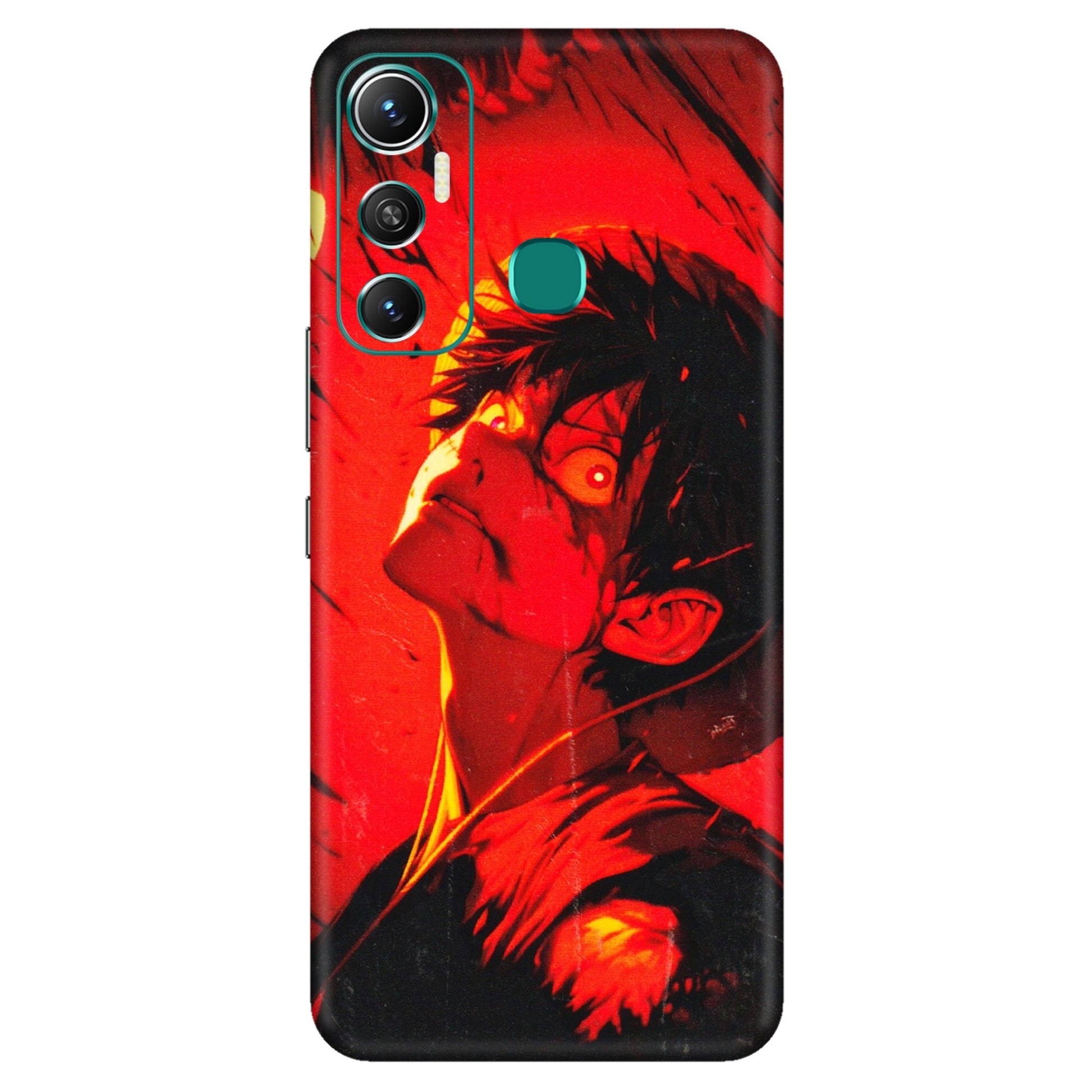 INFINIX Phone Skins (All Models) - D.Luffy Power Up One Piece Anime - 3D Embossed Finish (L-326) Infinix Hot 11