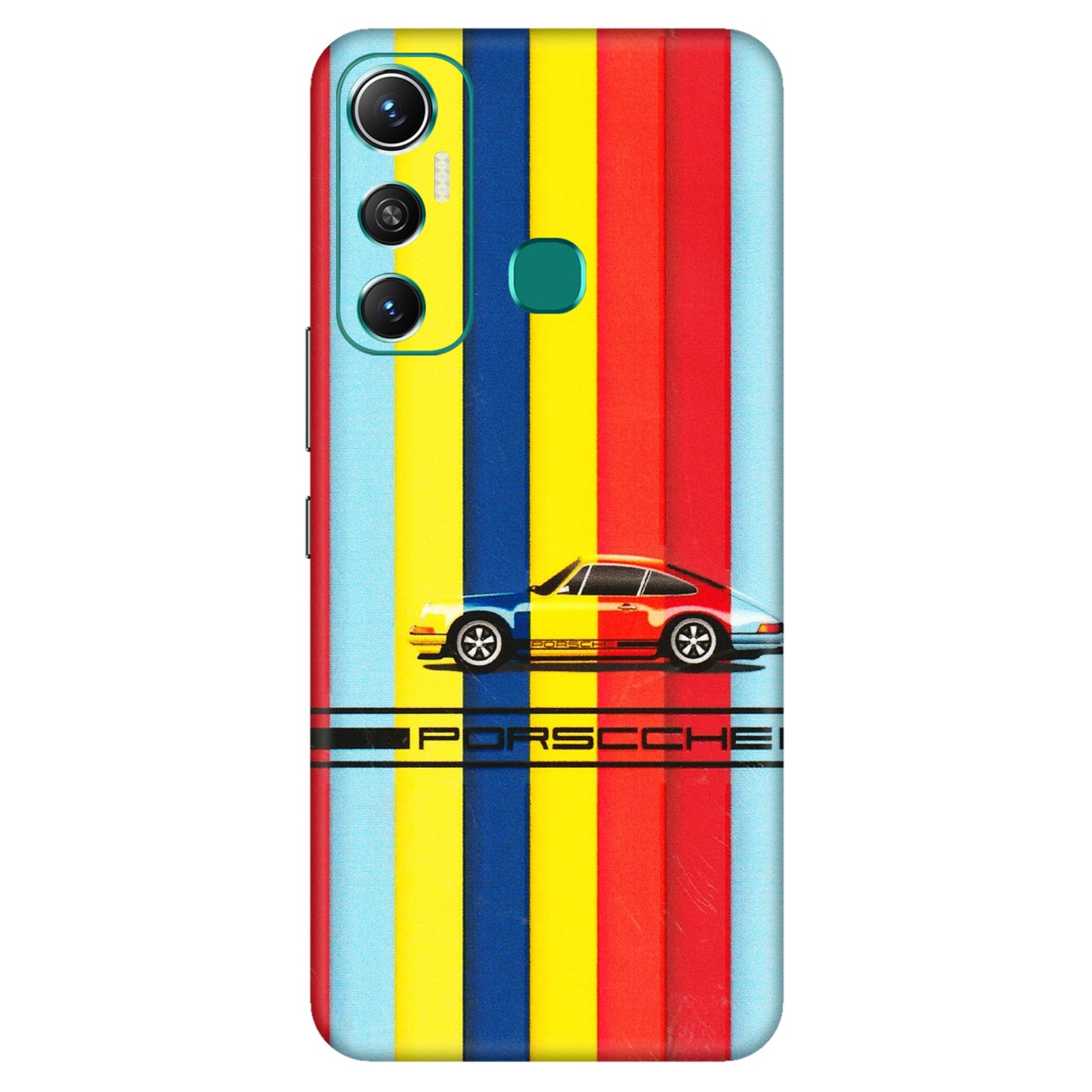 INFINIX Phone Skins (All Models) - Multicolour Porche - 3D Embossed Finish (L-39) Infinix Hot 11