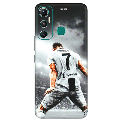 INFINIX Phone Skins (All Models) - Ronaldo CR7 Crazy - 3D Embossed Finish (L-44) Infinix Hot 11