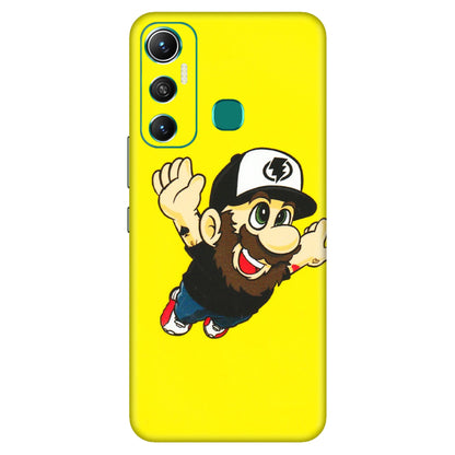 INFINIX Phone Skins (All Models) - Flying Beardo - 3D Embossed Finish (L-60) Infinix Hot 11