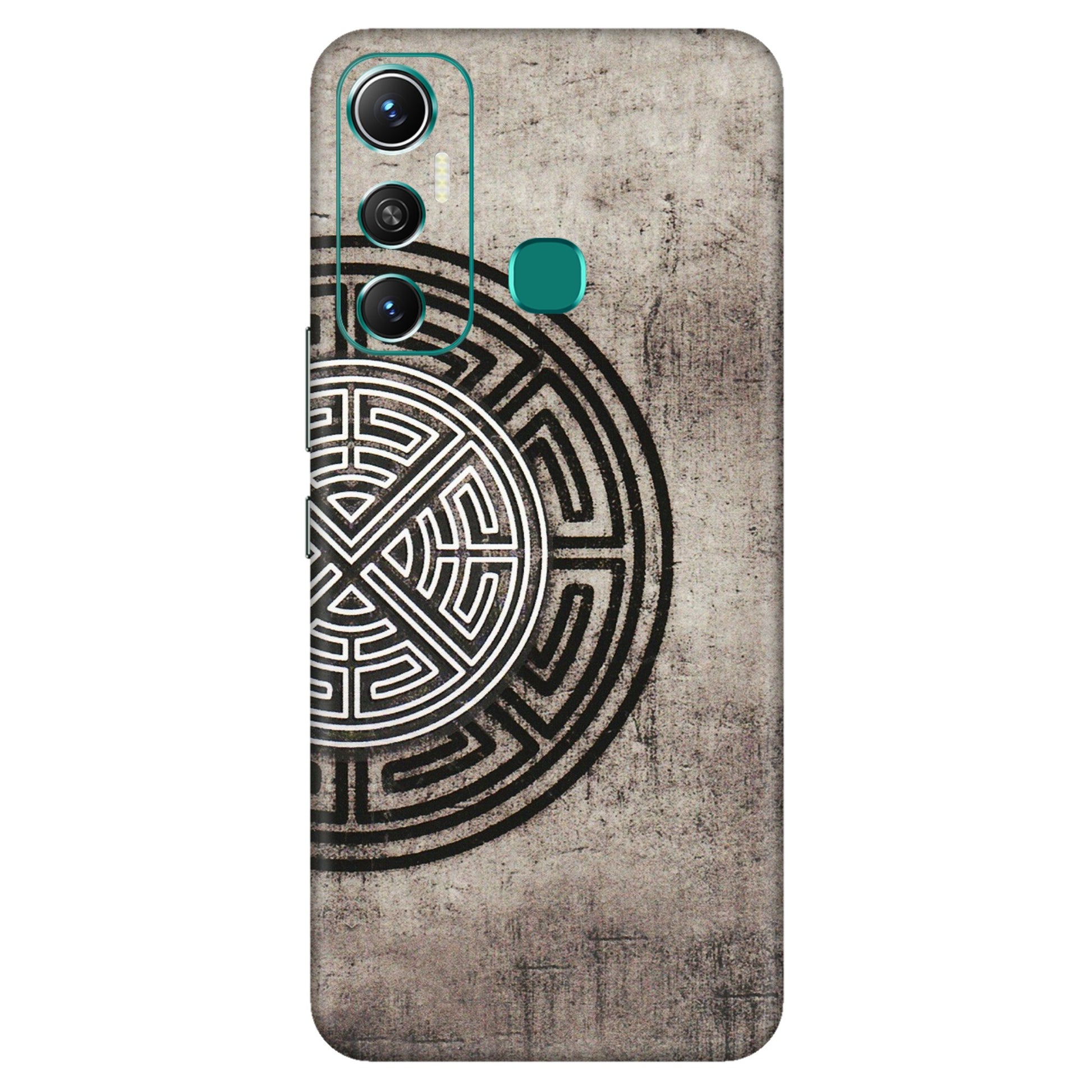 INFINIX Phone Skins (All Models) - Mysterious Circular Design - 3D Embossed Finish (L-63) Infinix Hot 11