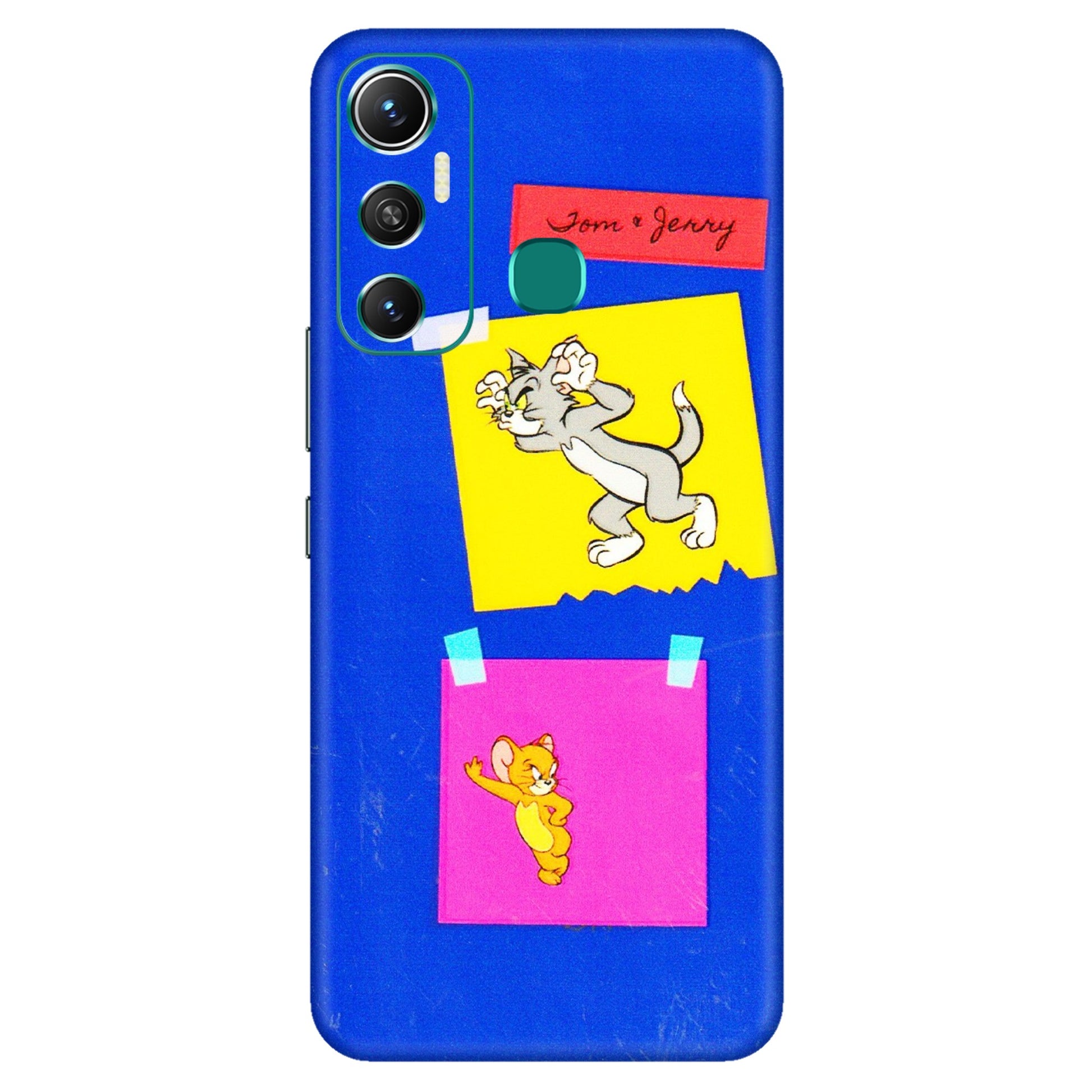 INFINIX Phone Skins (All Models) - Tom N Jerry Sticky Notes - 3D Embossed Finish (L-88) Infinix Hot 11