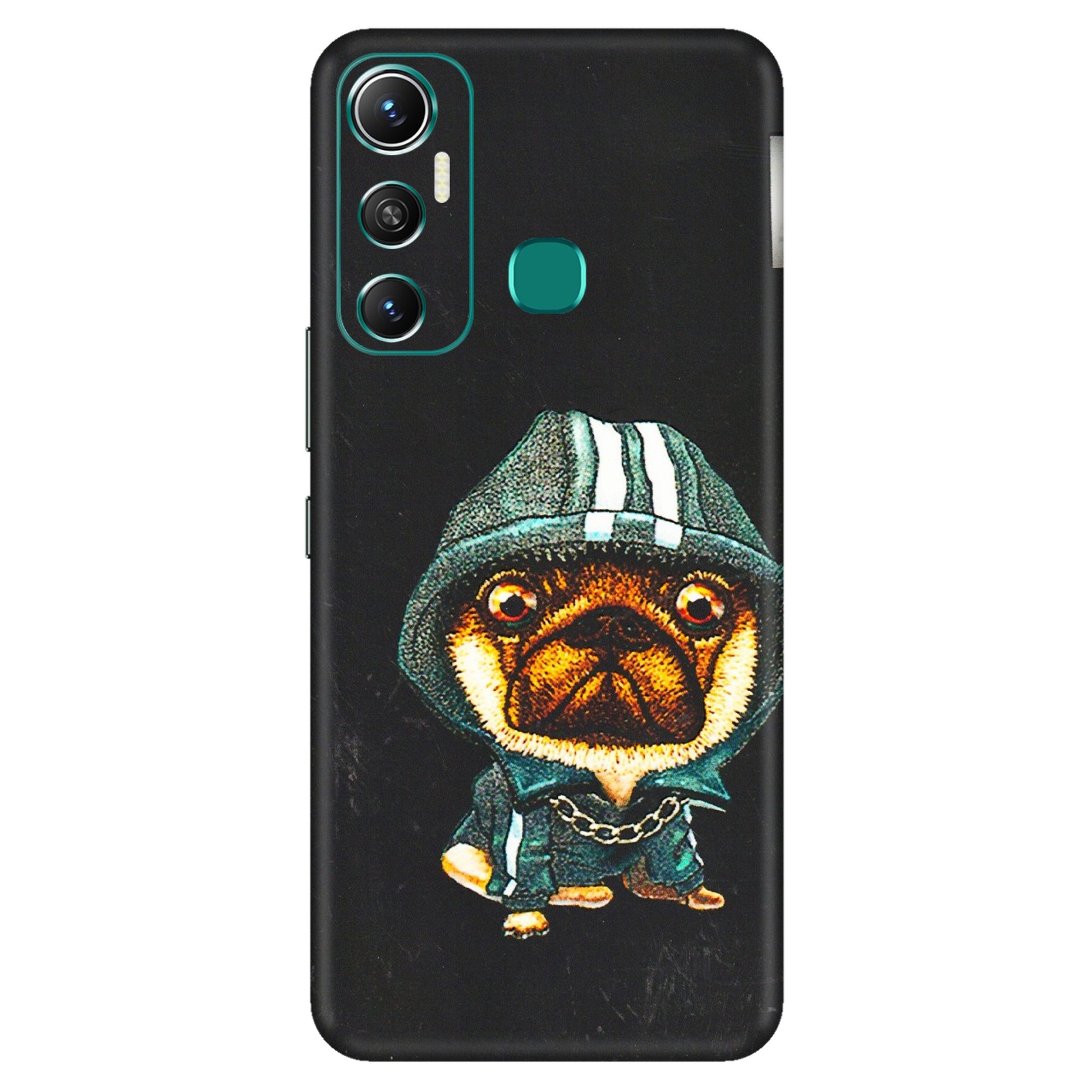 INFINIX Phone Skins (All Models) - Puppy N Hoodie - 3D Embossed Finish (L-90) Infinix Hot 11