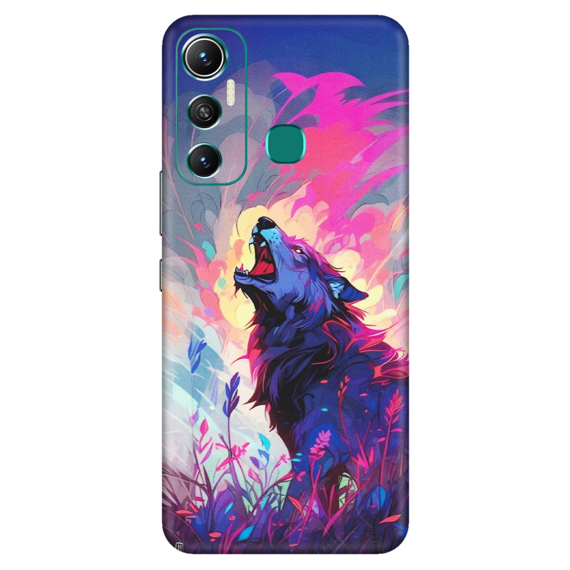 INFINIX Phone Skins (All Models) - New Wild Wolf Abstract - Matte Finish (M-125) Infinix Hot 11