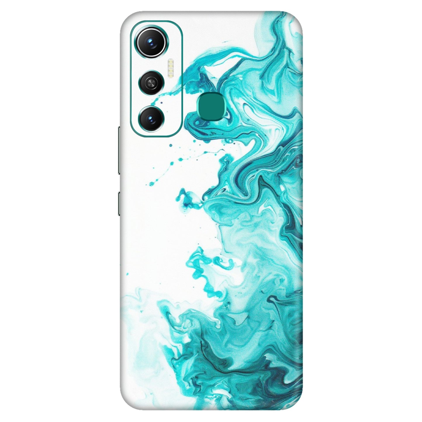 INFINIX Phone Skins (All Models) - Sky Blue Abstract Colour - Matte Finish (M-146) Infinix Hot 11