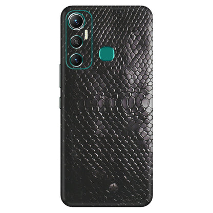 INFINIX Phone Skins (All Models) - Black Snack Leather - Matte Finish (M-147) Infinix Hot 11
