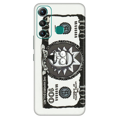 INFINIX Phone Skins (All Models) - Rick And Morty Hundred Dollar Anime - Matte Finish (M-161) Infinix Hot 11