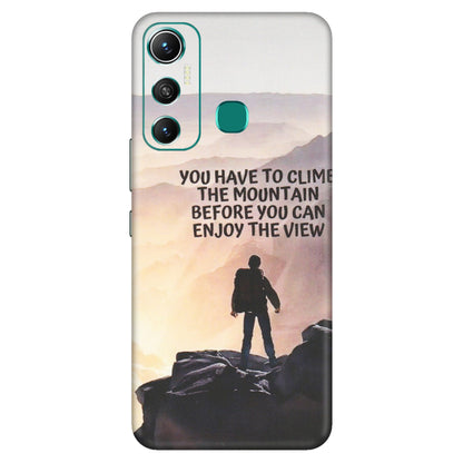 INFINIX Phone Skins (All Models) - Motivational Hiking Mountain - Matte Finish (M-28) Infinix Hot 11