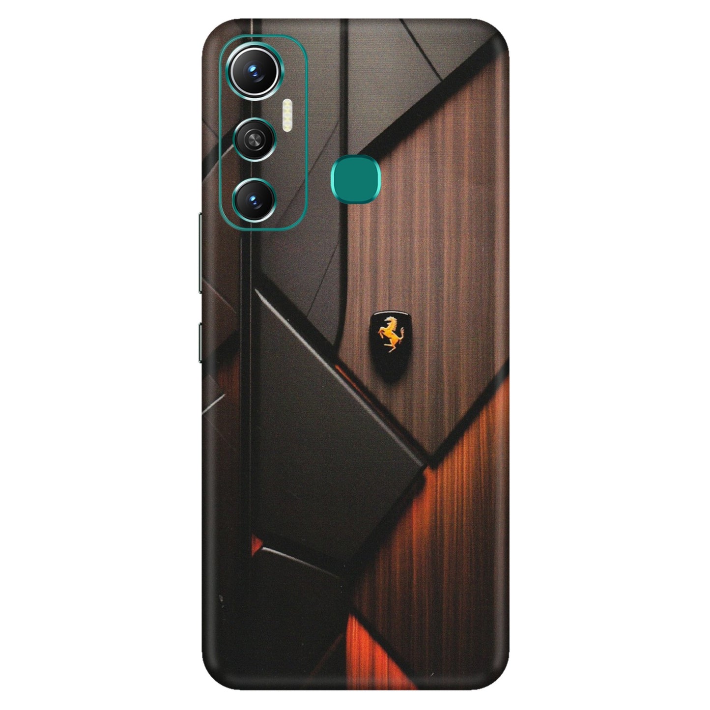 INFINIX Phone Skins (All Models) - Lambo Beauty Wood Pattern Sober - Matte Finish (M-51) Infinix Hot 11