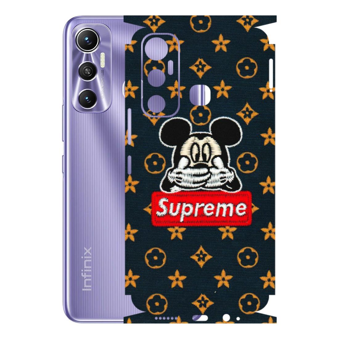 INFINIX Phone Skins (All Models) - Mickey Supreme - Matte Finish (M-83) Infinix Hot 11