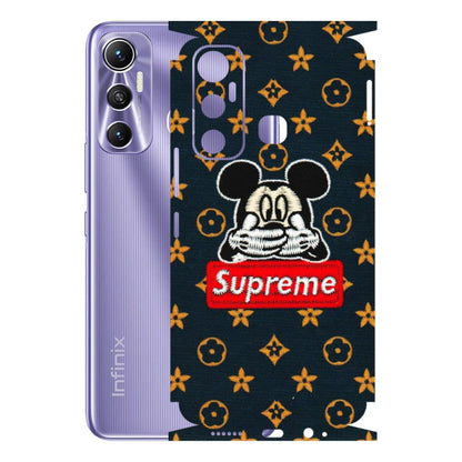 INFINIX Phone Skins (All Models) - Mickey Supreme - Matte Finish (M-83) Infinix Hot 11