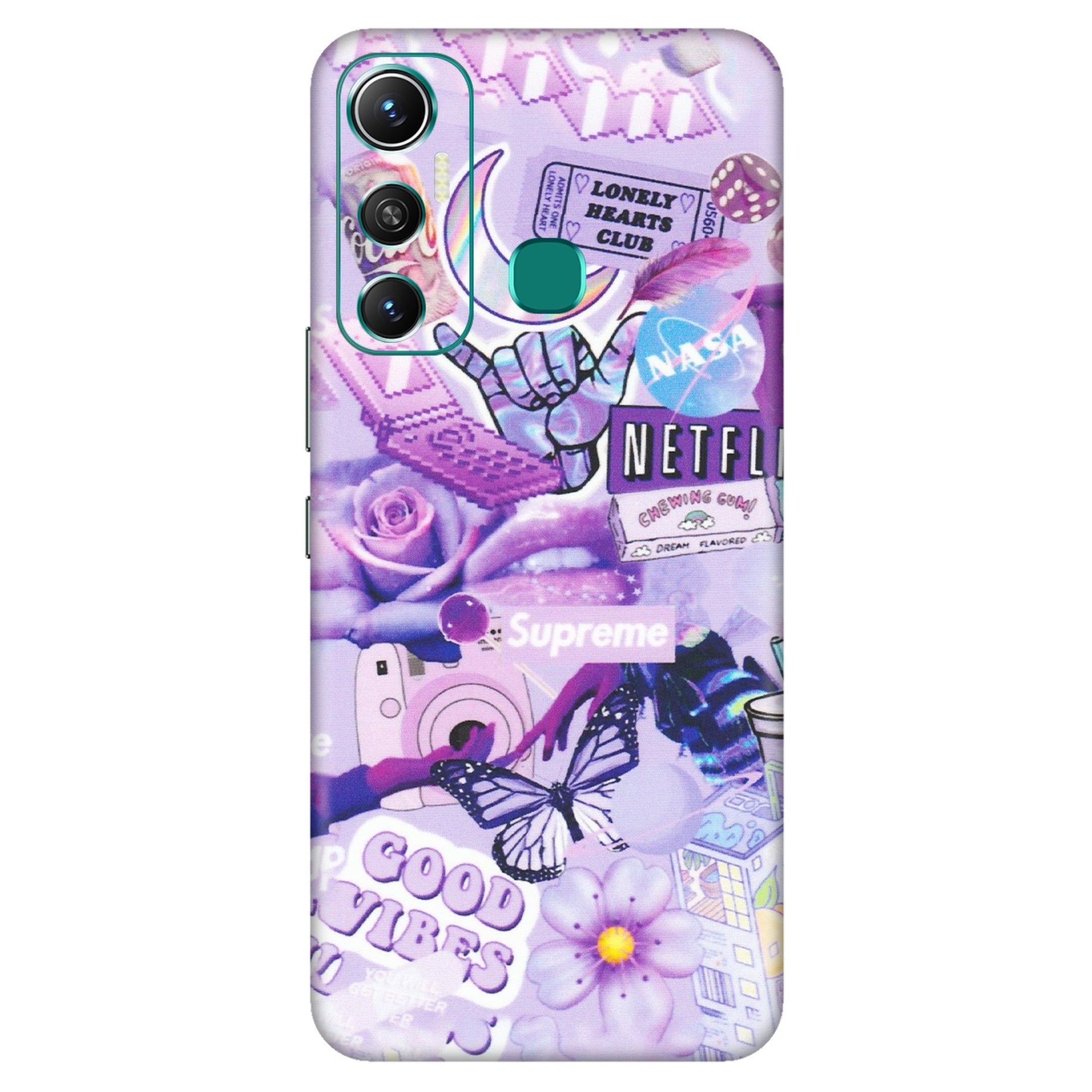 INFINIX Phone Skins (All Models) - Supreme Purple Magic - Matte Finish (M-88) Infinix Hot 11
