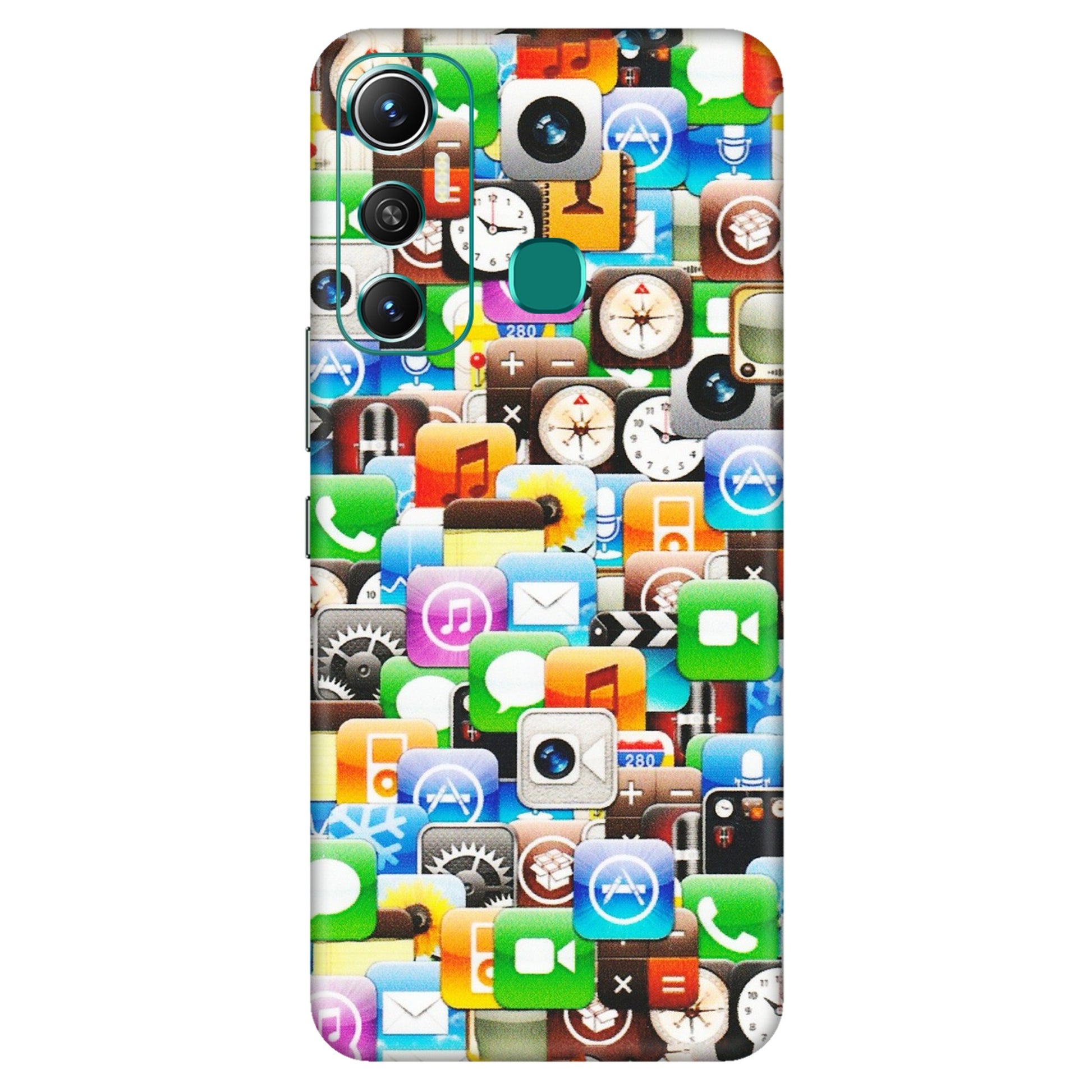 INFINIX Phone Skins (All Models) - All Apple Icons - Matte Finish (M-93) Infinix Hot 11