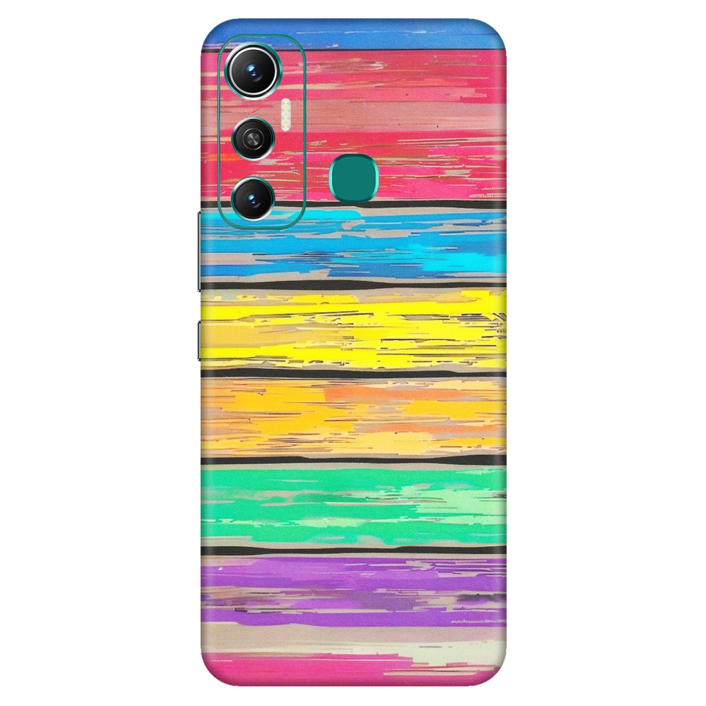 INFINIX Phone Skins (All Models) - Multi Colour Wooden Wall - Matte Finish (M-96) Infinix Hot 11