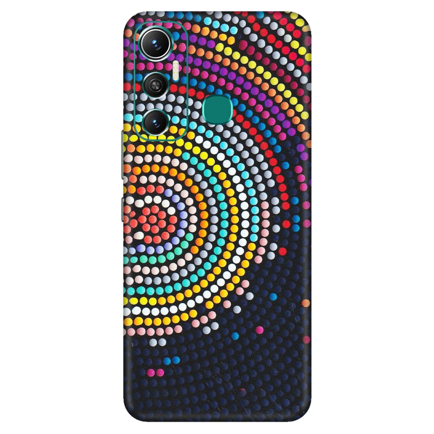 INFINIX Phone Skins (All Models) - Rainbow Dot Mandala - Matte Finish (M-97) Infinix Hot 11