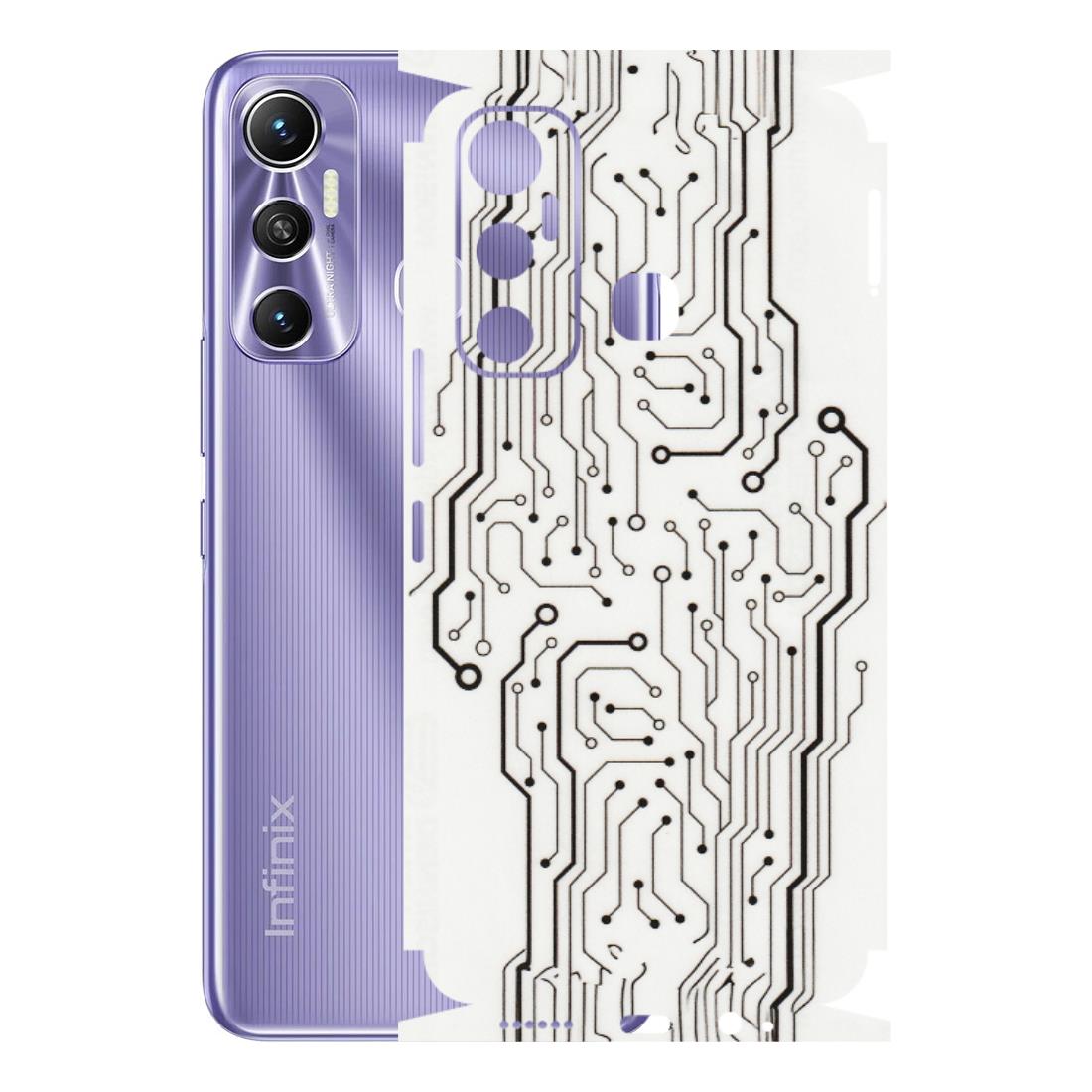 INFINIX Phone Skins (All Models) - Tech Circuits - Transparent Finish (T-03) Infinix Hot 11