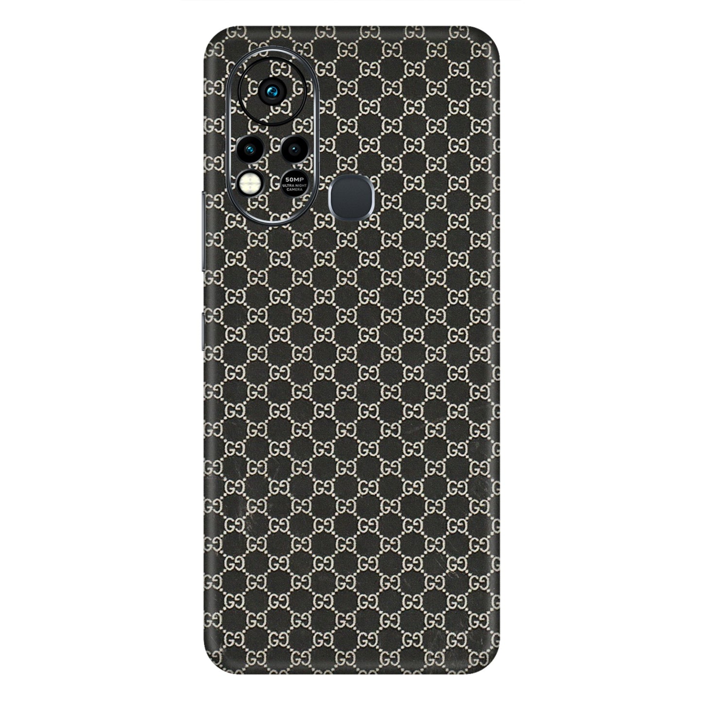INFINIX Phone Skins (All Models) - Black G Print - 3D Embossed Finish (L-109) Infinix Hot 11S